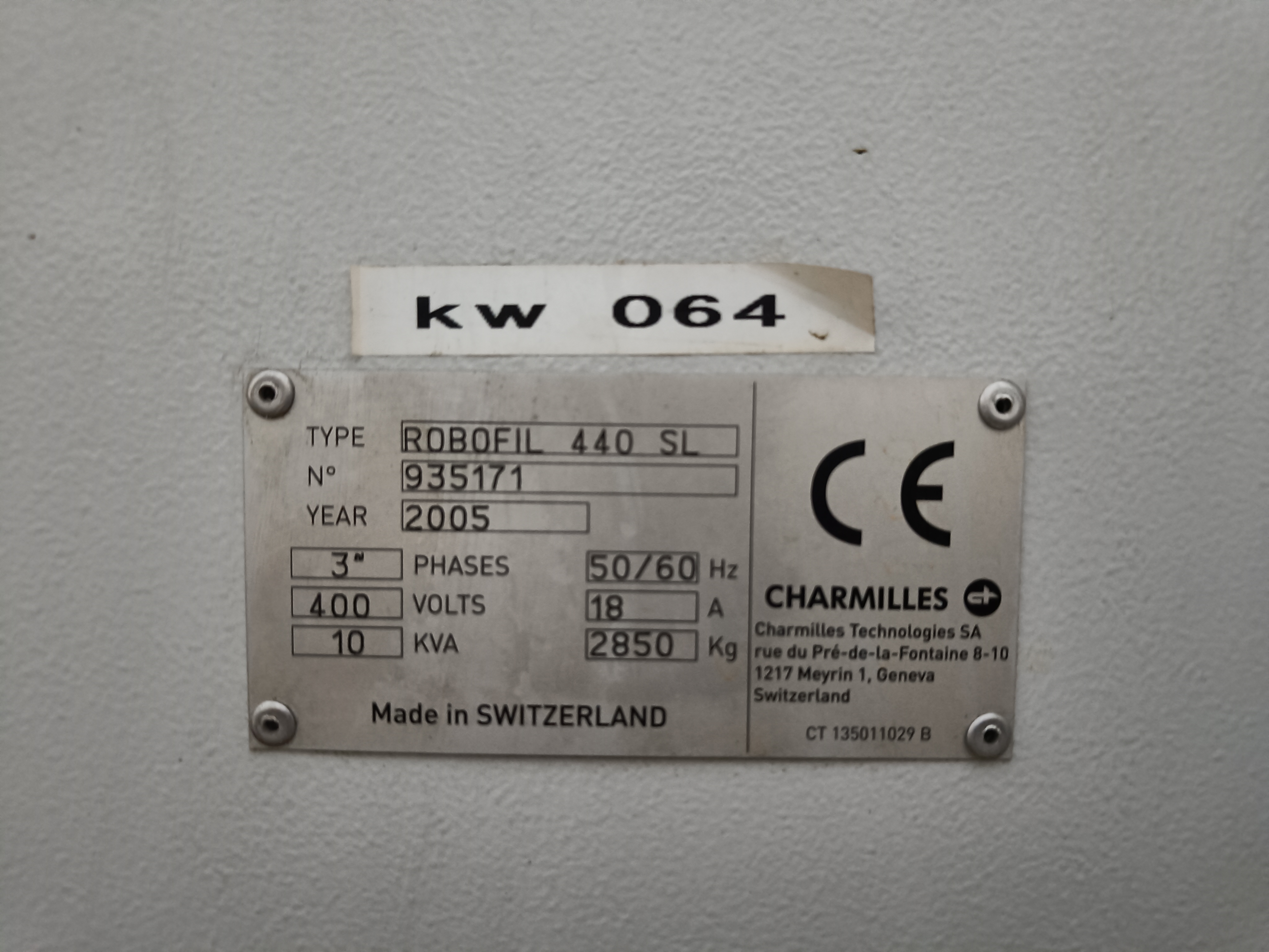 CHARMILLES - ROBOFIL 440 SL