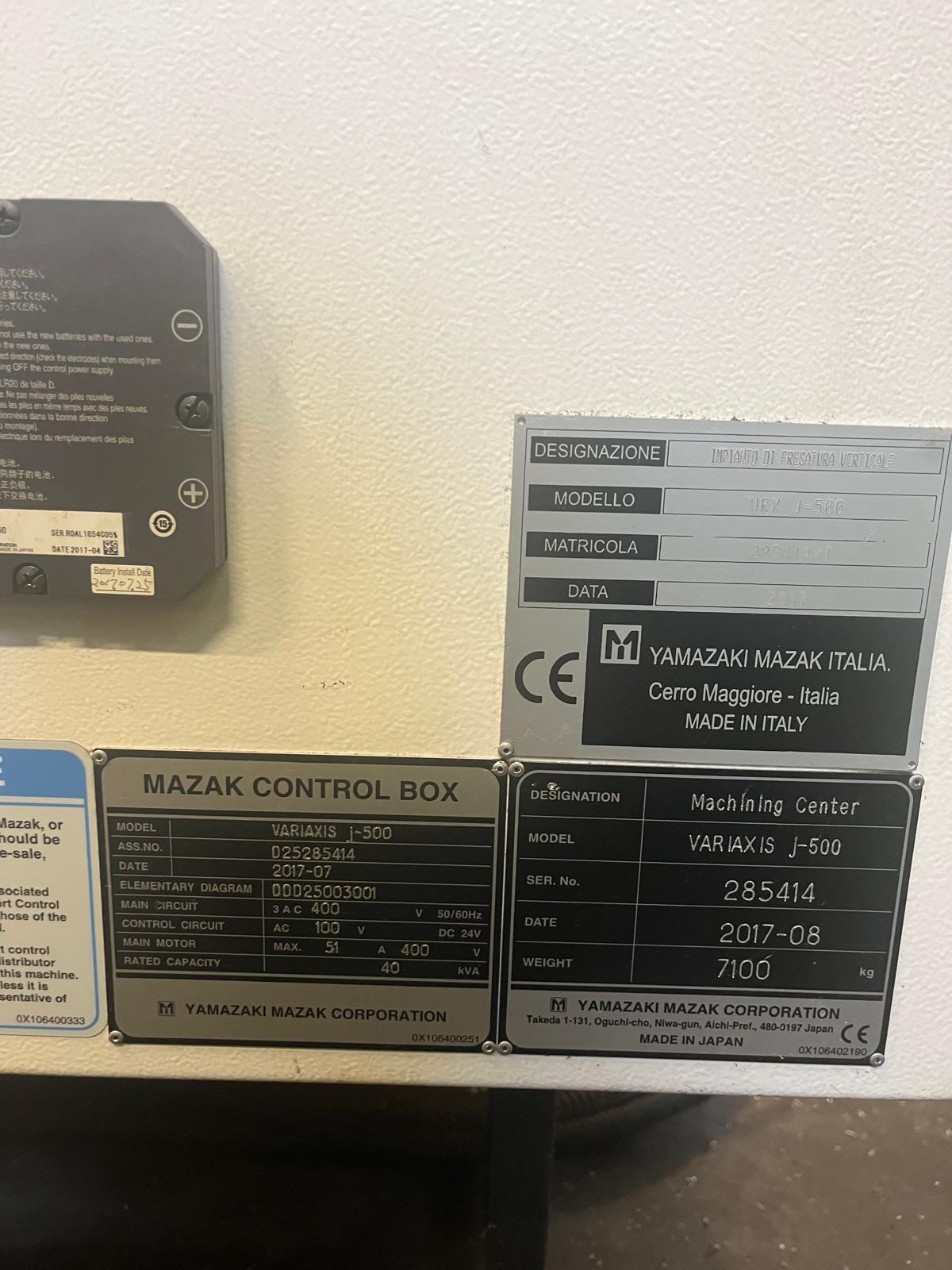 MAZAK 5 ASSI - VARIAXIS J5005X